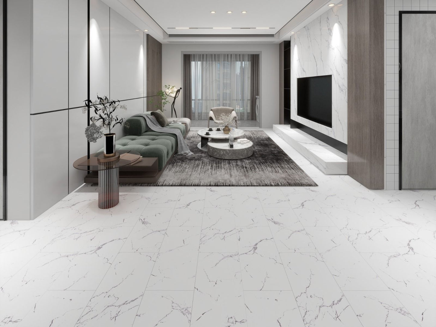 Calcutta Marble Tiles Gloss