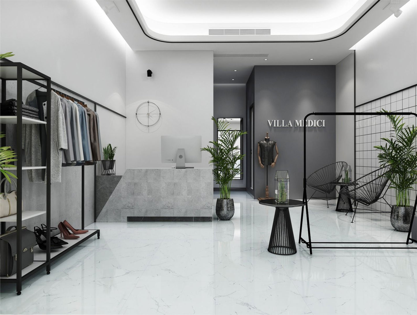 Calcutta Marble Tiles Gloss