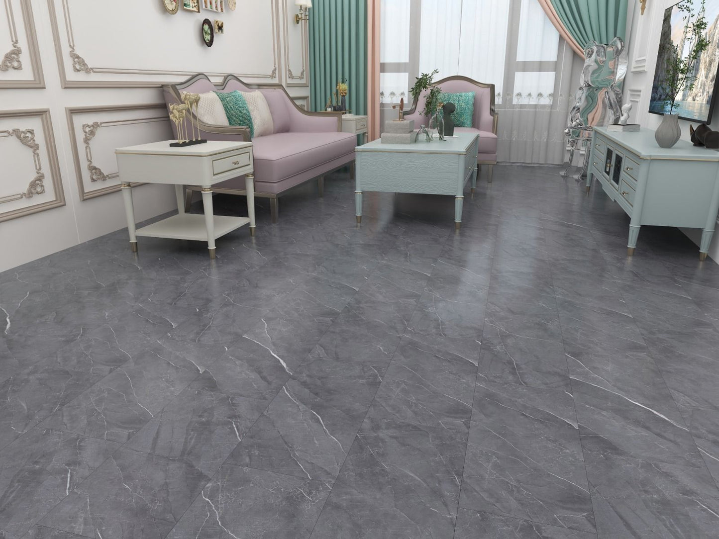 Grey Slate Gloss Tiles
