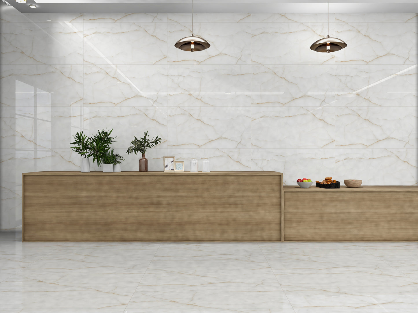 Brera Onyx Gold 120x60cm Gloss Porcelain Tiles