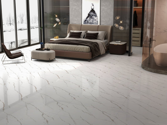 Satuario Aspro 120x60cm Gloss Porcelain Tiles