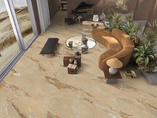 Rock Michel Bronze 120x60cm Gloss Porcelain Tiles