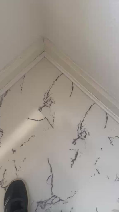 Calcutta Marble Tiles Gloss 6.5mm Thickness - Casa Floors SPC Click Vinyl Floor - 1.4884m²/Pack
