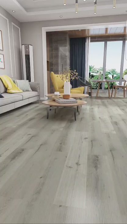 6.5mm Thickness - Casa Floors SPC Click Vinyl Floor Frost Grey - 1.7861m²/Pack